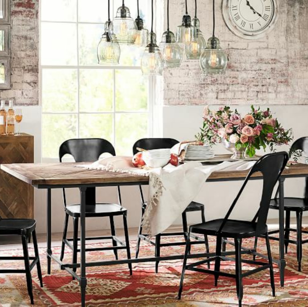 Pottery Barn Fringed Linen Knotted Table Runner 🍂